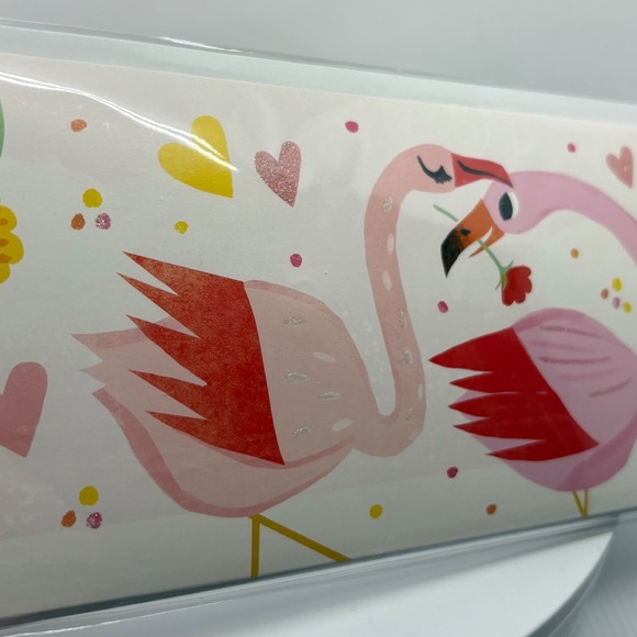 2 Valentines Day Cards Up With Paper Panoramics Pop Up Card Flamingos - Picture 6 of 6